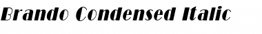Brando Condensed Italic Font
