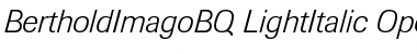 Download Berthold Imago BQ Font