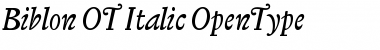 Biblon OT Italic