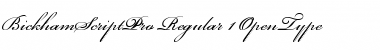 Bickham Script Pro Regular