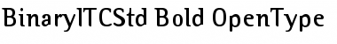 Binary ITC Std Bold Font