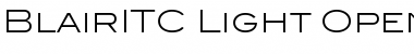 Blair ITC Light Font