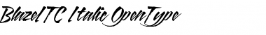 Blaze ITC Italic