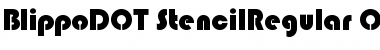 Download Blippo Stencil D OT Font
