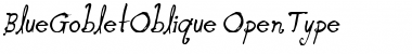 Blue Goblet Oblique Font