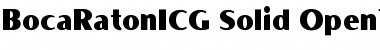 Download BocaRatonICG Font