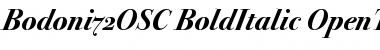 Bodoni72OSC Bold Italic