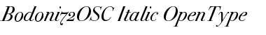 Bodoni72OSC Italic Font
