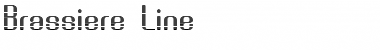 Brassiere Line Regular Font