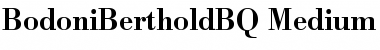 Bodoni Berthold BQ Regular Font