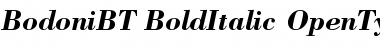Bodoni Bold Italic Font
