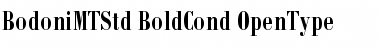 Bodoni MT Std Bold Cond Font