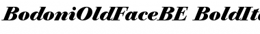Bodoni Old Face BE Bold Italic Font