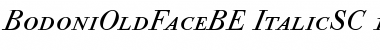 Bodoni Old Face BE Italic SC Font