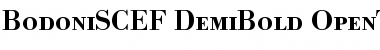 BodoniSCEF DemiBold Font