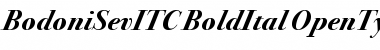 Bodoni Seventytwo ITC Bold Italic Font