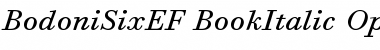 BodoniSixEF BookItalic Font