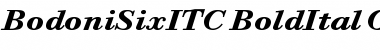 Bodoni Six ITC Bold Italic