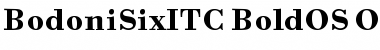 Bodoni Six ITC Bold OS Font