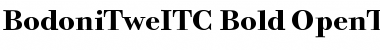 Bodoni Twelve ITC Bold Font