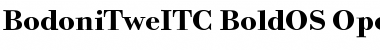 Bodoni Twelve ITC Bold OS Font