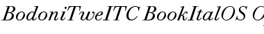 Bodoni Twelve ITC Book Italic OS