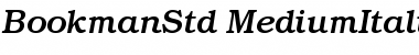 ITC Bookman Std Medium Italic