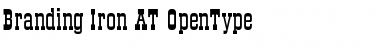 Download Branding Iron AT Font Download Branding Iron AT Font