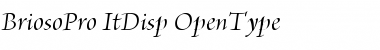 Brioso Pro Italic Display Font