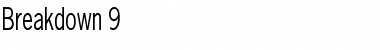 Download Breakdown 9 Font Download Breakdown 9 Font