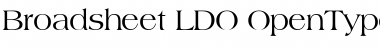 Broadsheet LDO Regular Broadsheet LDO Regular