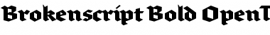 Brokenscript-Bold Font