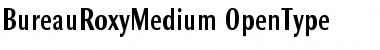 BureauRoxyMedium Regular Font