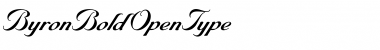 ByronBold Regular ByronBold Regular