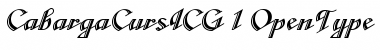 CabargaCursICG Regular Font