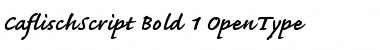 Caflisch Script Bold Font