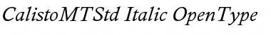 Calisto MT Std Italic