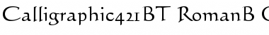 Calligraphic 421 Font