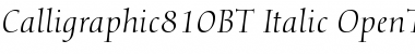 Calligraphic 810 Italic