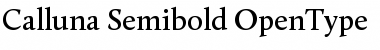 Calluna SmBd Regular Font