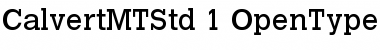 Calvert MT Std Font