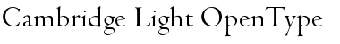 Cambridge-Light Regular Cambridge-Light Regular