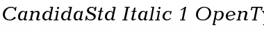 Candida Std Italic Font