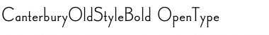 CanterburyOldStyleBold Regular Font