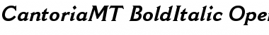 Cantoria MT Bold Italic Font