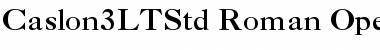 Caslon 3 LT Std Font