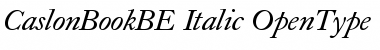 Caslon Book BE Italic Font