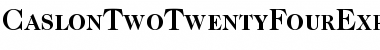 Download Caslon Two TwentyFour Expert BQ Font