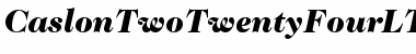 ITC Caslon 224 LT Black Italic Font