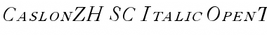 CaslonZH-SC-Italic Font
